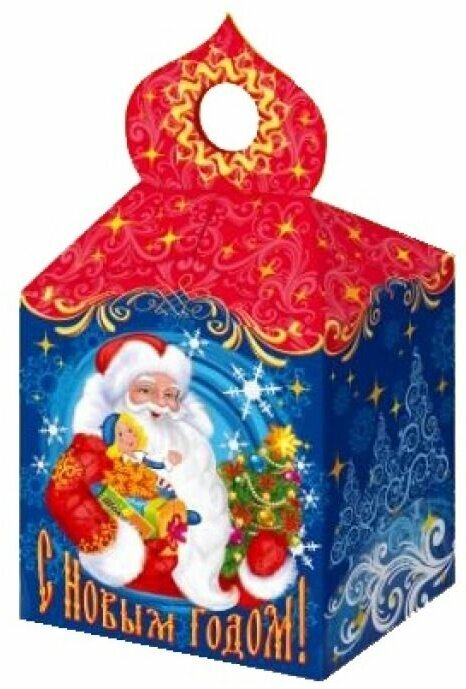 Коробки для новогодних подарков 1000 г "Купол "Дед Мороз и Снегурочка" - набор 30 шт.