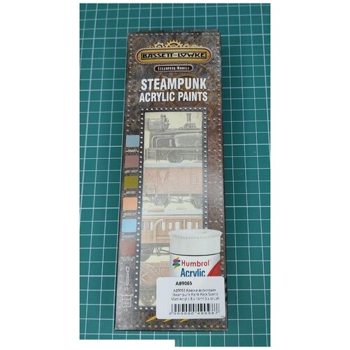 AB9065 Краска акриловая Steampunk Paint Pack Scenic Matt Acrylic 8 x 14ml 3 x brush 10ml angelus hand painted graffiti bag shoes leather changed custom made paint without fading acrylic paint shoe culture