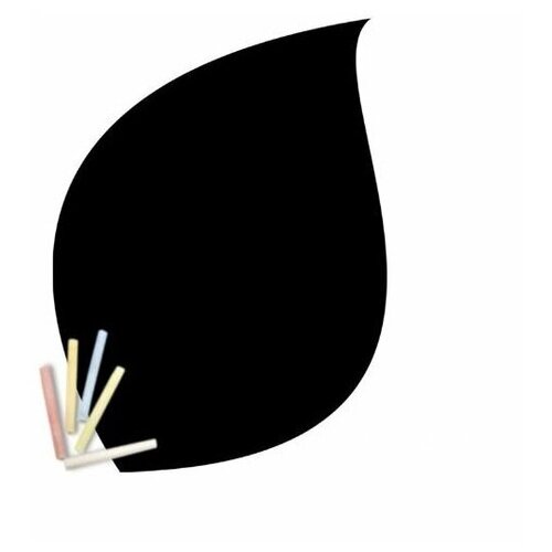фото Магнитная меловая доска doski4you лист для рисования на холодильник + мел / детская грифельная черная