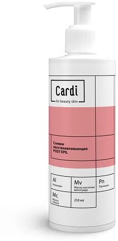 Cardi, POST EPIL - сливки восстанавливающие после депиляции, 250 мл