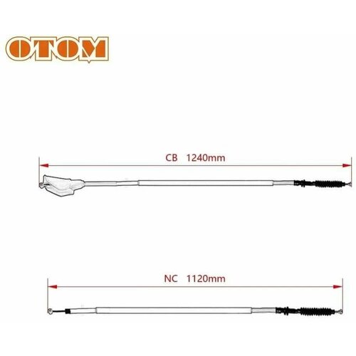 OTOM Тросик сцепления для мотоцикла тюнинг NC Оранжевый