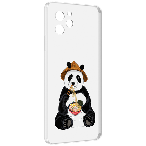 Чехол MyPads панда-любит-лапшу для Huawei Nova Y61 / Huawei Enjoy 50z задняя-панель-накладка-бампер