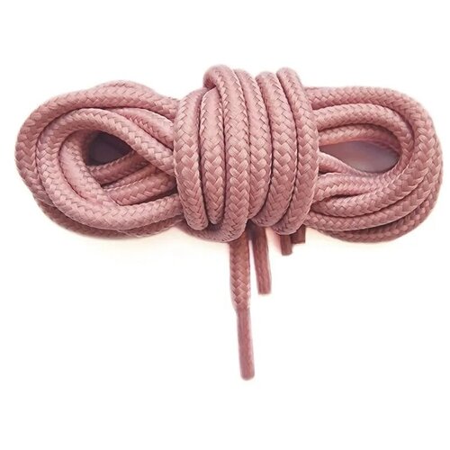 Шнурки для обуви LENKO розовые круглые 160 см, 4,5 мм, 1 пара, полиэстер