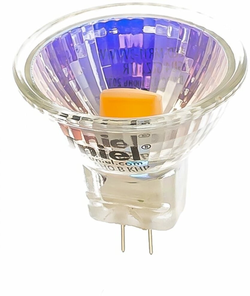 Uniel LED-MR11-3W/WW/GU4 GLZ21TR Лампа светодиодная, 12V. Прозрачная. UL-00001700