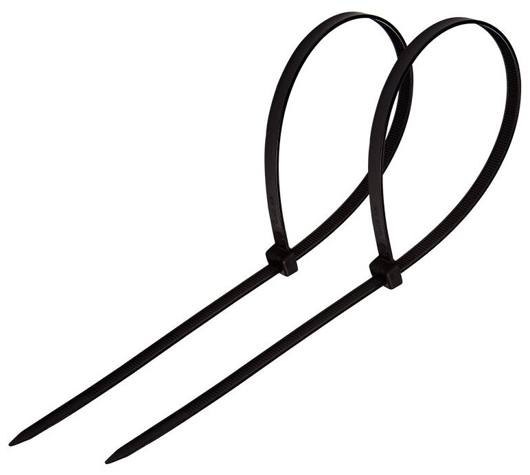 Стяжка кабельная нейлоновая 100x2,5мм, черная (100 шт/уп) PROconnect 57-0101 (10 упак) - фотография № 1