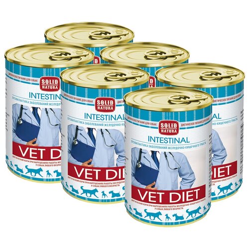 Корм влажный Solid Natura VET Intestinal диета, для собак, консервы 0,34 кг