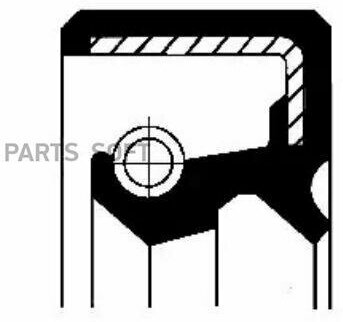 Сальник диф ла l honda 35x50x8 5 12 CORTECO / арт. 19035225B - (1 шт)
