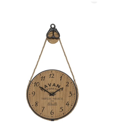 Часы настенные Atmosphera Cuba круглые металл цвет коричнево-черный бесшумные ø40 см