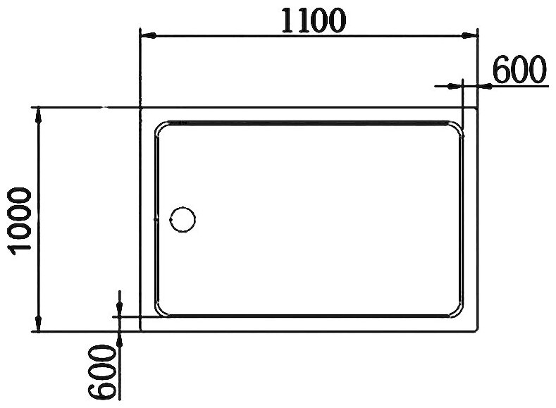 Поддон для душа CEZARES TRAY-A-AH-110/100-15-W - фотография № 6