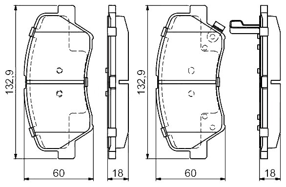 0986494691 BOSCH 0 986 494 691_колодки дисковые п! \ KIA Optima 10>