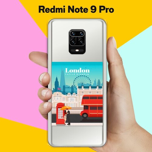 Силиконовый чехол London на Xiaomi Redmi Note 9 Pro силиконовый чехол на xiaomi redmi note 9 pro сяоми редми нот 9 про няшный единорог прозрачный