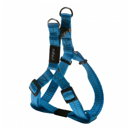 Шлейка Rogz Step-In Harness S (SSJ14), обхват шеи 31 см, голубой, L