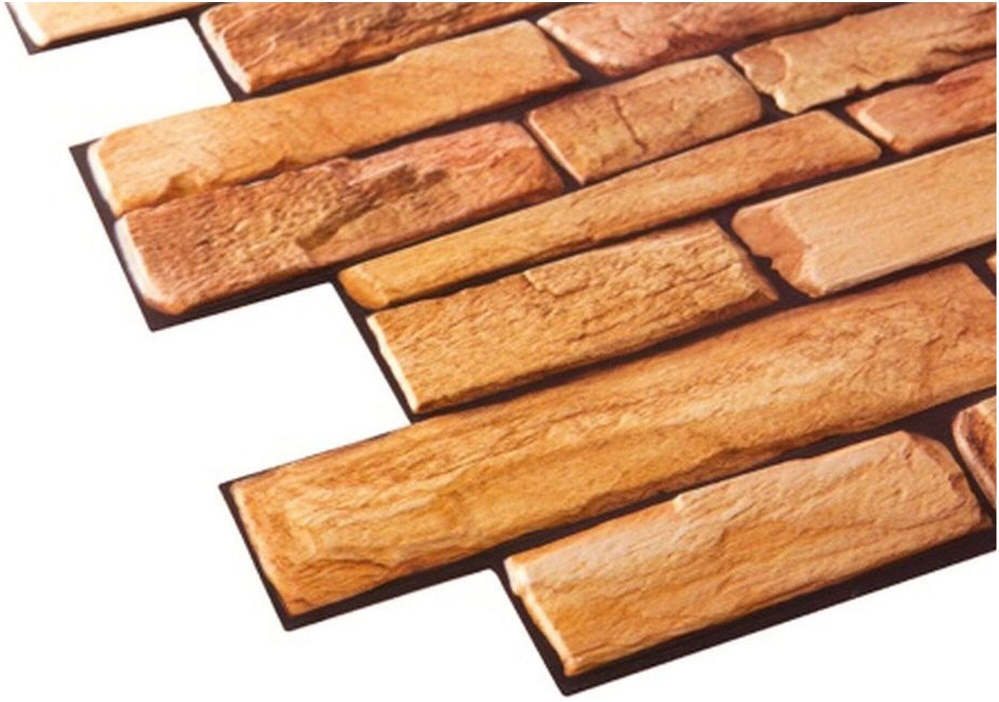 фото Панель ПВХ листовая Сланец карельский 498х980х3 мм