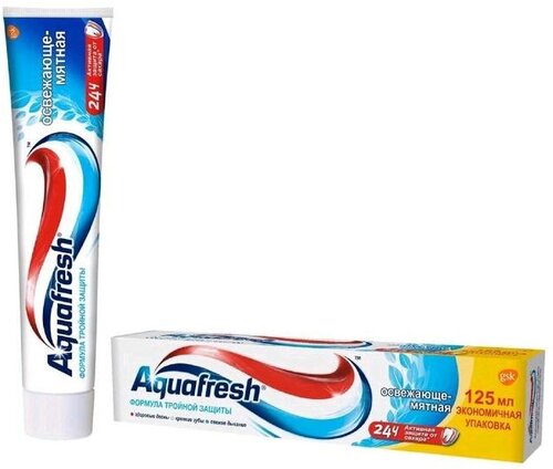 Зубная паста Aquafresh Тотал «Освежающе мятная», 125 мл