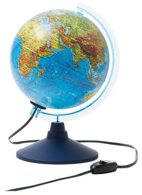 Глобус GLOBEN INT12100298 Земли интерактивный физико-политический с подсветкой 210мм с очками VR