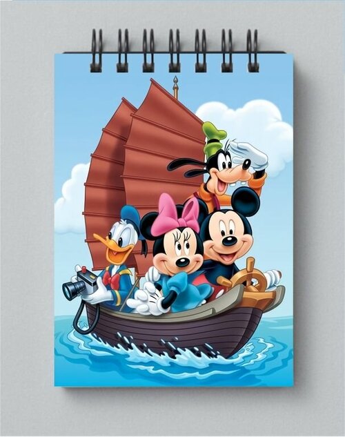 Блокнот Mickey Mouse, Микки Маус №18, Размер А5: 15 на 21 см