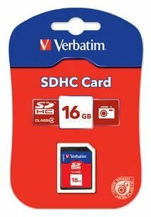 Флеш карта SD 16GB Verbatim Sdhc Class 4 .