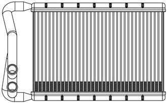 Радиатор отопителя Hyundai Santa Fe (12 LUZAR