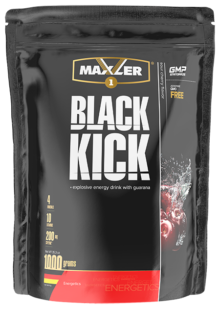 MAXLER EU Black Kick (Пакет) 1000 г (Sour Cherry Flavor)