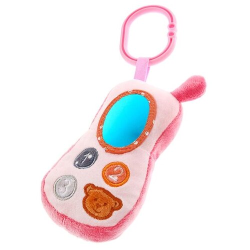 фото Подвеска-игрушка крошка я "телефончик", розовый (3489169)