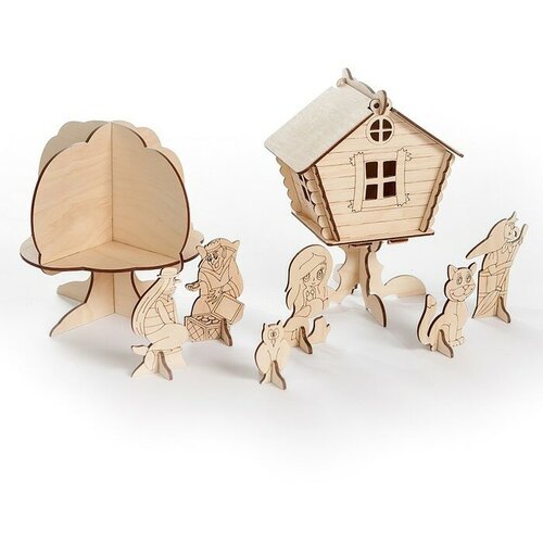 Конструктор деревянный «КубиГрад», «Сказка»