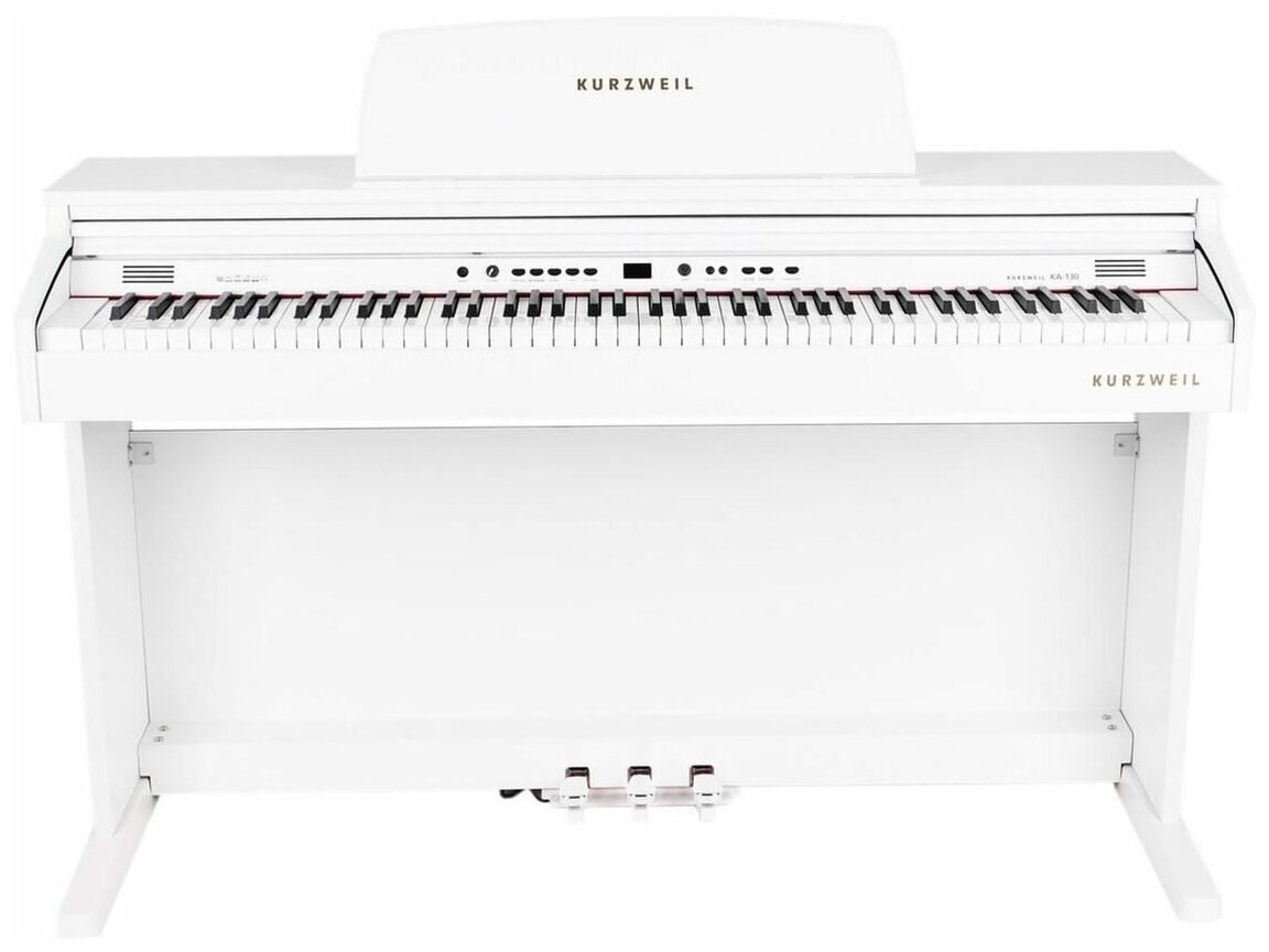 Kurzweil KA130 WH Цифровое пианино, 88 молоточковых клавиш, полифония 32, цвет белый