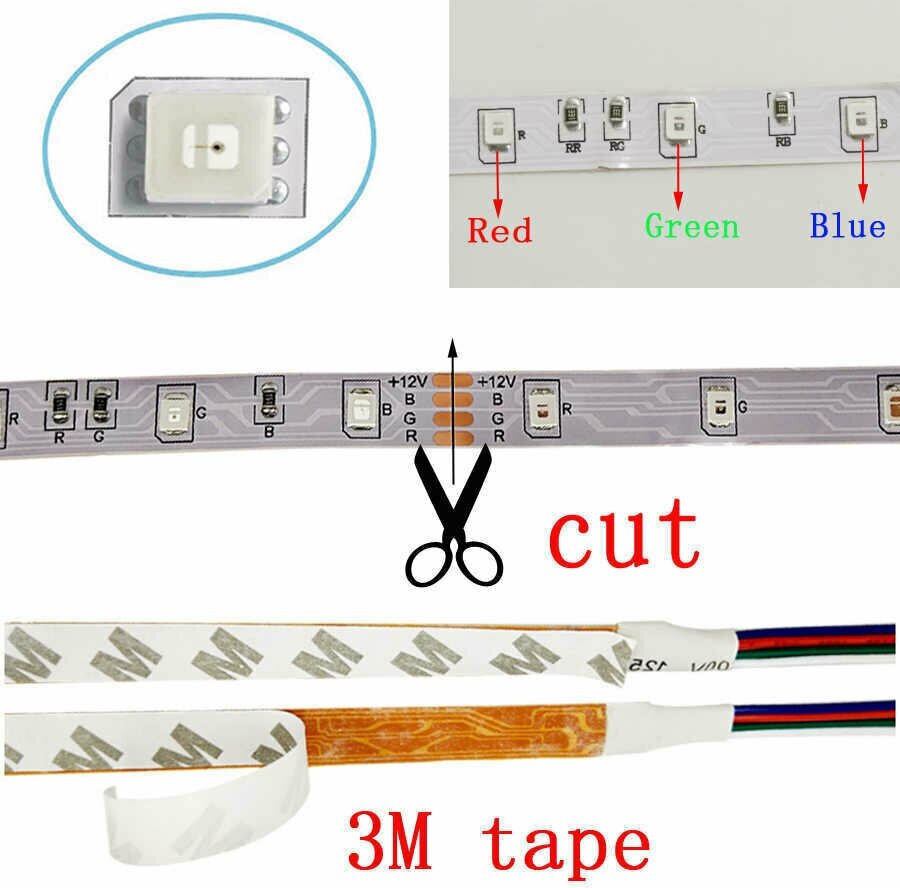 Светодиодная лента. Комплект для светодиодной подсветки Огонек 15, RGB (2*5метров , IP20, блок питания, пульт ДУ и контроллер) - фотография № 6