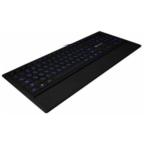 Клавиатура Canyon HKB-6 slim USB, LED backlight, 111 keys, black