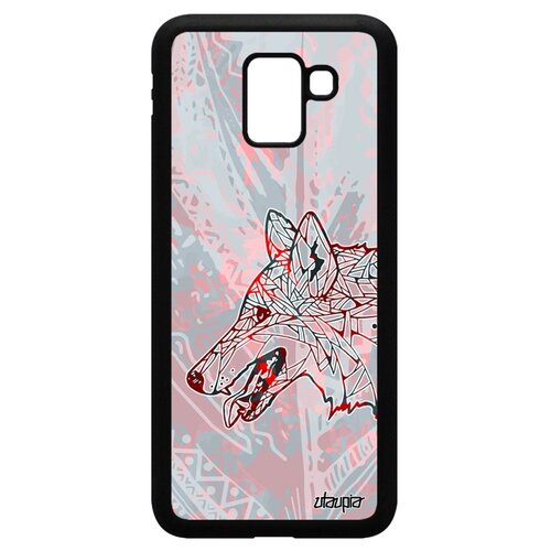фото Чехол на телефон galaxy j6 2018, "волк" одинокий wolf utaupia