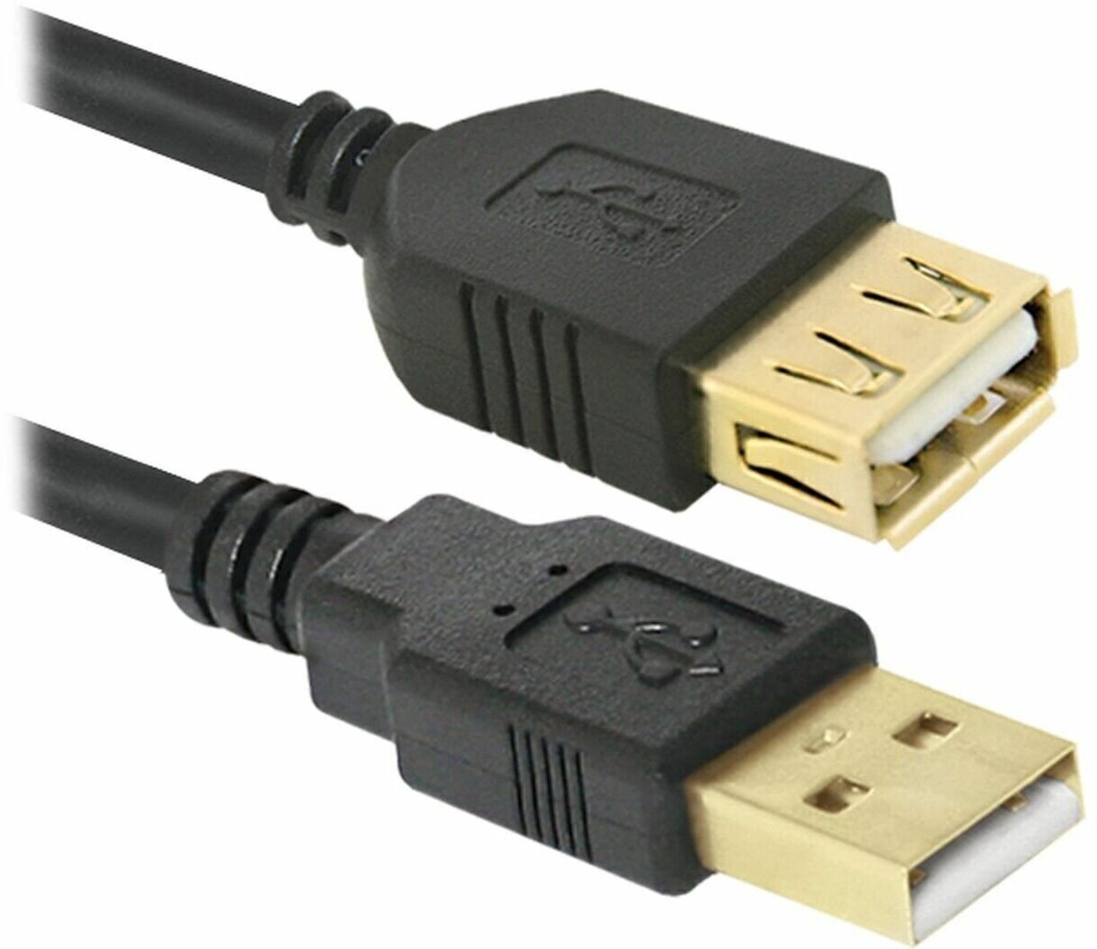 Кабель Defender USB - USB (USB02-06PRO), 1.8 м, 1 шт., черный