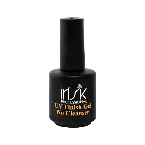 Irisk Professional Верхнее покрытие UV Finish Gel No Cleanser, прозрачный, 18 мл irisk professional верхнее покрытие rubber french top no cleanser 03 milky matt 10 мл