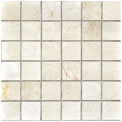 Мозаика Colori Viva Crema Marfil Бежевая Из Камня 5x5 30.5x30.5 CV20088