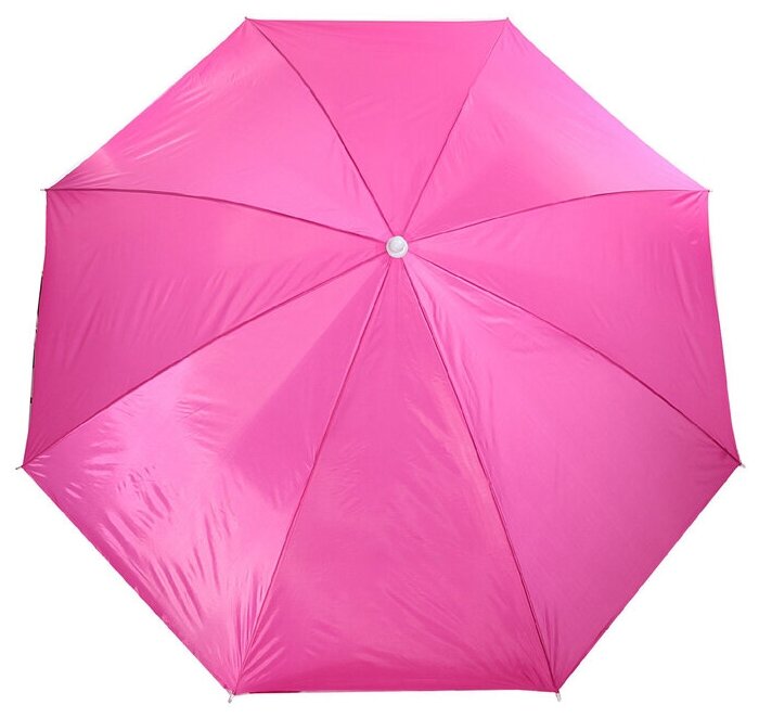 Зонт пляжный «Классика», d=240 cм, h=220 см, цвета микс - фотография № 2