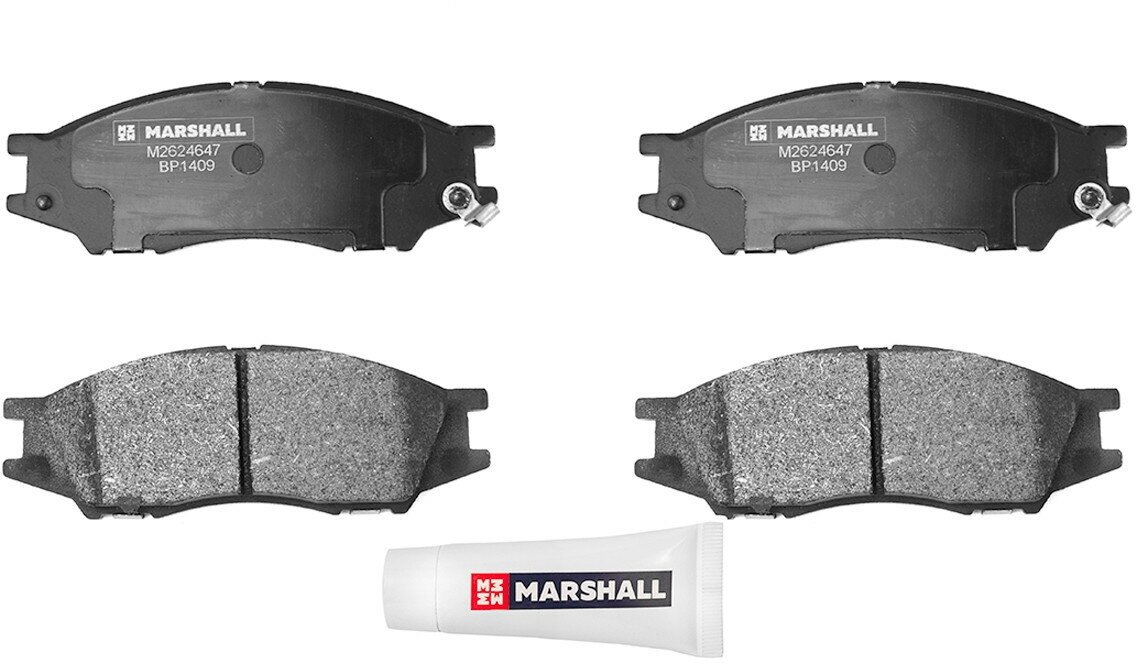 Тормозные колодки дисковые передние MARSHALL M2624647 для Nissan Almera Classic (B10) 06- // кросс-номер TRW GDB3563