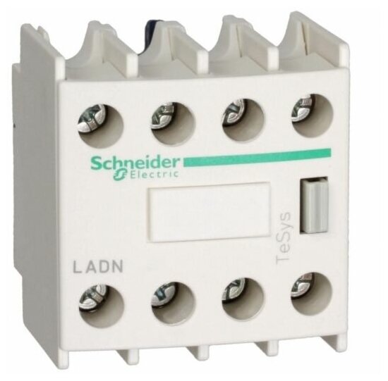 Блок дополнительных контактов 4НО Schneider Electric, LADN40