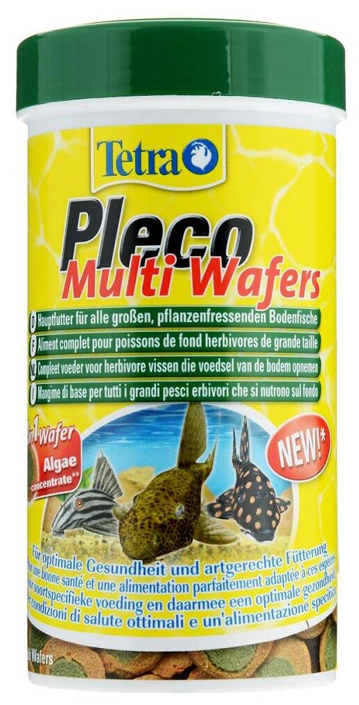 Корм для аквариумных рыб Tetra Pleco Spirulina Wafers 250 мл (пластинки) - фотография № 4