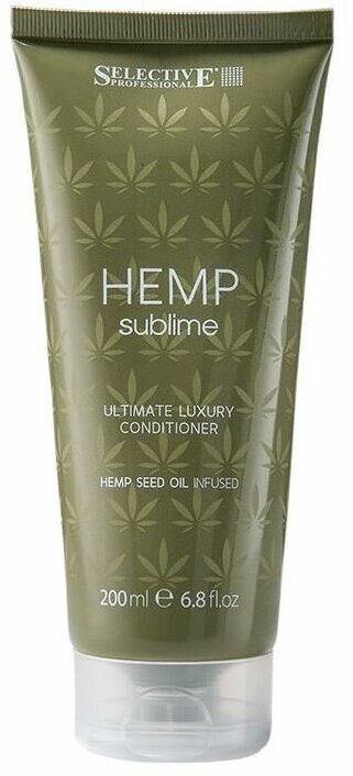 Кондиционер Selective Professional Hemp Sublime Ultimate Luxury Conditioner, 200 мл