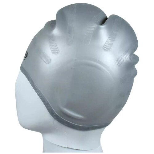 Шапочка для плавания CS06 силиконовая цвет: серый шапочка для плавания cliff силиконовая cs06 с выемками для ушей синяя