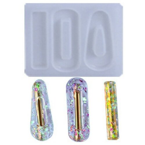 Форма силиконовая универсальная Заколка 3 вида заколки 263₽