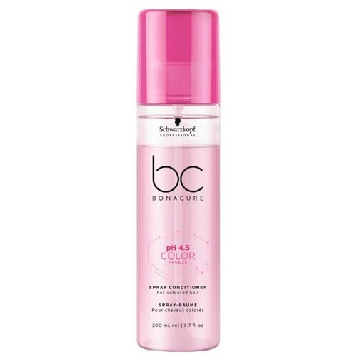 Спрей Schwarzkopf Professional Bonacure Color Freeze pH 4.5 Color Freeze. Spray Conditioner, Спрей-кондиционер для окрашенных волос, 200 мл спрей кондиционер schwarzkopf professional color freeze spray conditioner 200 мл