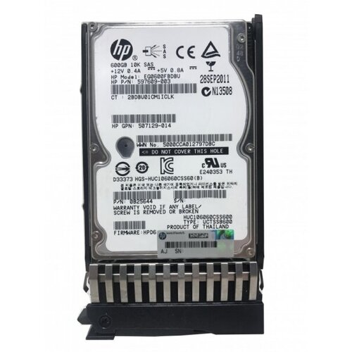Жесткий диск HP 655477-S21 600Gb SAS 25 HDD 2129000₽
