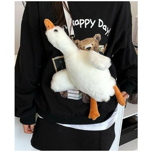 фото Сумка плюшевая гусь обнимусь нет бренда