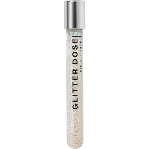 Глиттер INFLUENCE BEAUTY GLITTER DOSE на гелевой основе, эффектный трендовый макияж лица, ушей, шеи и тела, тон 06: фиолетовый, 6,5мл