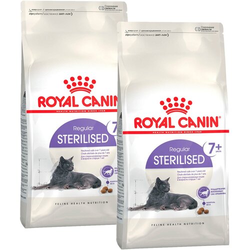 Сухой корм ROYAL CANIN STERILISED 7+ для пожилых кастрированных котов и стерилизованных кошек старше 7 лет (3,5 кг + 3,5 кг) сухой корм royal canin sterilised 7 для пожилых кастрированных котов и стерилизованных кошек старше 7 лет 3 5 кг 3 5 кг