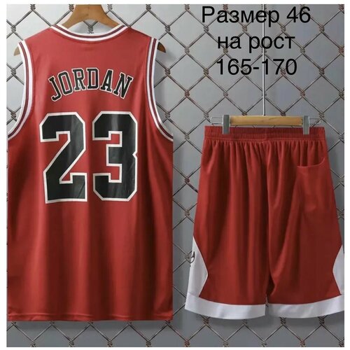 Мужская баскетбольная форма Chicago Bulls с надписью Jordan 23 (красный), L