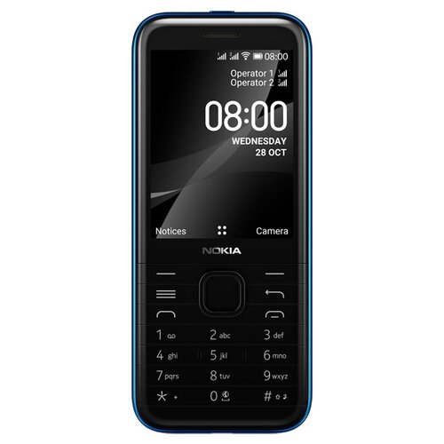 фото Телефон nokia 8000 4g, синий