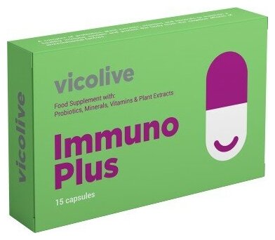 Комплекс для иммунитета Vicolive Immuno Plus капс 15 шт