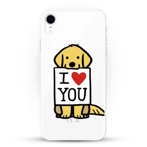 фото Силиконовый чехол верный пёс на apple iphone xr andy & paul