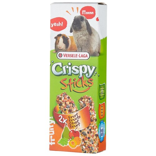 Versele-Laga Crispy палочки для кроликов и морских свинок с фруктами 2*55 г