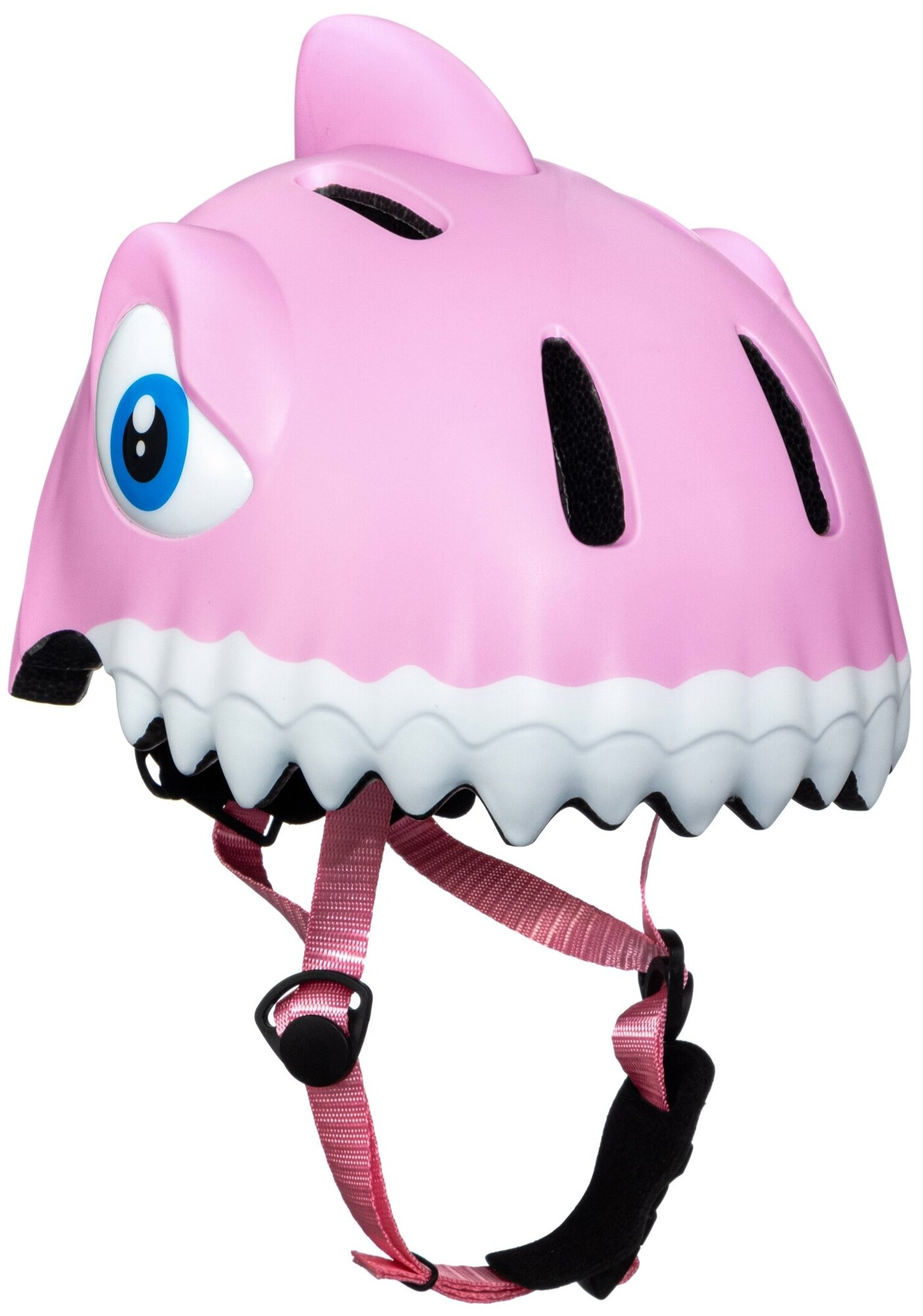 Шлем - Crazy Safety - размер S-M (49 до 55 см) - Pink Shark/розовая акула - защитный - велосипедный - велошлем – детский